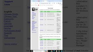 How to Download amp install 7Zip in windows10 [upl. by Nylirrehs]