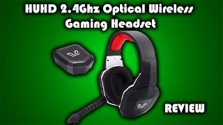 HUHD 24Ghz Optical Wireless Gaming Headset Review [upl. by Nelyt382]