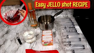 HOW TO MAKE JELLO SHOTS  EASY JELLO SHOT RECIPE [upl. by Crespo113]