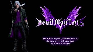 Devil May Cry 5 SoundTrack  Main Menu Theme Extended Version [upl. by Analiese549]