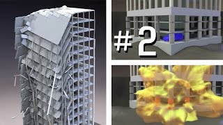 HighRise Building Simulation 2  Car Bomb Explosion INACHUS [upl. by Brion]