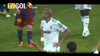 Pepe and Mourinho Red Card FC Barcelona vs Real Madrid 20 Champions League SemiFinals [upl. by Samuella516]