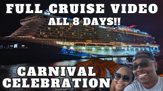 Cruising on the Brand New Carnival Celebration Carnivals Biggest Cruise Ship  8 Day Cruise Vlog [upl. by Yoho]