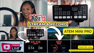 Blackmagic Atem Mini Pro Live Stream amp Record at the Same Time [upl. by Columbus734]