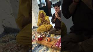 Chauth mata pooja karvachauthpuja karwachouth wedding karvachauthpooja couplegoals karwachauth [upl. by Enilrad]