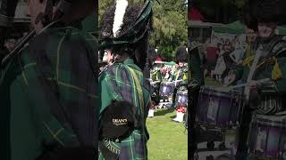 Huntly pipeband playing Dawning of the Day on pipesanddrums at 2023 Braemar Gathering shorts [upl. by Vevay470]