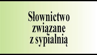 Angielski od zera  słownictwo związane z sypialnią [upl. by Festa]