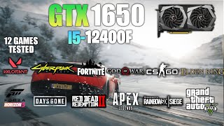 GTX 1650  i5 12400F  Test in 12 Games  GTX 1650 GAMING [upl. by Kiley588]