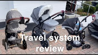 Kinderkraft Moov 3in1 Travel System REVIEW  CAR SEAT INSTALLATION without ISOFIX BASE [upl. by Nellac]