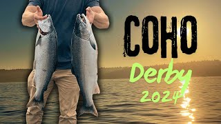 Puget Sound Coho Salmon Fishing Edmonds Derby 2024 [upl. by Ramedlav]