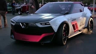 Nissan IDx Nismo concept and IDx Freeflow concept car driving [upl. by Tacita89]