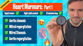 Heart murmurs for beginners 🔥 🔥 🔥 Aortic amp Mitral stenosis Aortic amp mitral regurgitation [upl. by Moyer116]