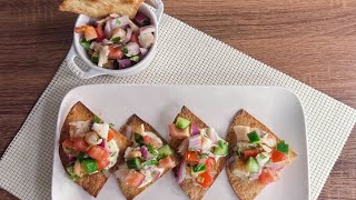 How To Make Shrimp Ceviche Tostada  Simple amp Delicious [upl. by Pickett]