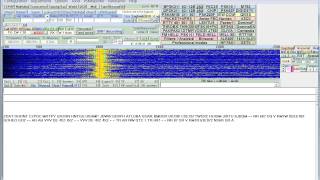 6606 KHZ USB 4XZ Encoded CW message [upl. by Tay]