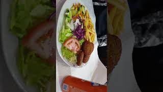 Special food in Lisbon Portugal Treat by friend Nerob food kebab europe lisboportugal 😋😋😋 [upl. by Ynahpets]