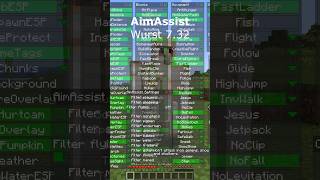 Minecraft Wrust Client 😈  Hacks in Minecraft Hacking Client wurst [upl. by Cirderf682]