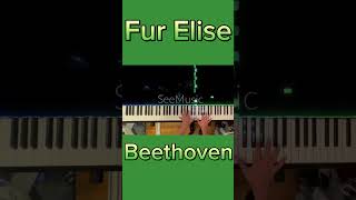 Fur Elise by Beethoven Bagatelle no 25 in A minor short version piano music beethoven [upl. by Gipps]