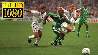 Nigeria  Denmark World Cup 1998  Full highlight  1080p HD  JayJay Okocha [upl. by Pattani]