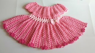 Vestido a crochet para bebe parte 2 [upl. by Ecadnac440]