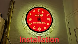 Installation de lhorloge Coca Cola au mur [upl. by Fishbein]