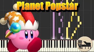 Planet Popstar  Kirby Star Allies Piano Tutorial Synthesia HD Cover [upl. by Salomi]