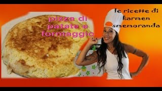 pizza patate e formaggio in padella [upl. by Anuahsar223]