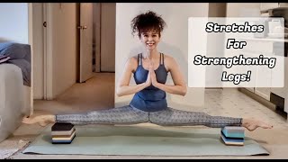 Stretches for Stronger Hamstrings  Elevated Splits [upl. by Ahsrat]