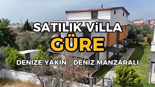 GÜRE SATILIK SIFIR VİLLA  DENİZ MANZARALI  DENİZE YAKIN [upl. by Witkin932]