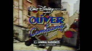 1988 Disneys Oliver and Company trailer [upl. by Esina]