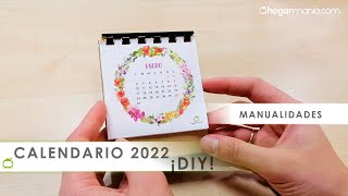 Cómo hacer tu CALENDARIO 2022 🗓️ ¡Manualidad DIY muy fácil ✂️Descarga tu plantilla 😍 Hogarmania [upl. by Eslehc]