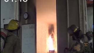 Appendix X Compliant Spray Foam  Demilec APX Burn Test [upl. by Ymarej309]