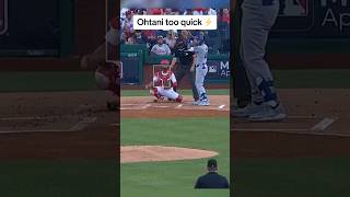 Ohtani Beats The Throw To Steal 2ndbase ohtani baseball mlb shortsfeed [upl. by Honey]