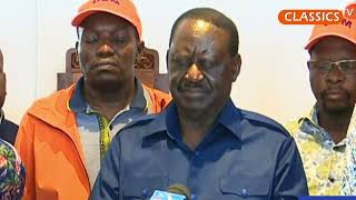 RAILA ODINGAS SPEECH TODAY THAT SHOCKED OPPOSITION SUPPORTERS [upl. by Eirok]