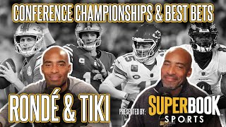 2024 NFL Playoffs Picks amp Predictions  NFL Conference Championship Best Bets  Rondé amp Tiki Show [upl. by Arretnahs]