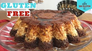 Chocoflan o Tarta Imposible Gluten Free sin gluten  Fácil JJcitysingluten [upl. by Ecyrb]