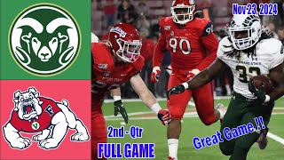 Colorado State Rams vs Fresno State Bulldogs WEEK 13 FULL GAME Nov 232024 Mens College Footba [upl. by Anilat]