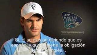 Roger Federer habla del inglés de Nadal [upl. by Binette]