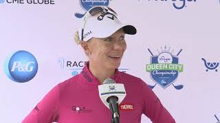 Madelene Sagstrom · Round 2 · Interview · 2023 Kroger Queen City Championship · LPGA [upl. by Reames]