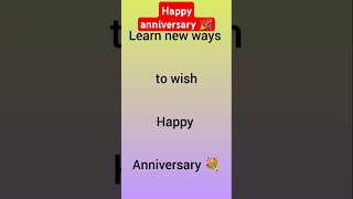 New ways to wish happy anniversary 💐shortsyt shorts [upl. by Akineg]