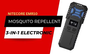 Nitecore EMR10  Rechargeable Mosquito  Power Bank  3in1 [upl. by Airdnat47]