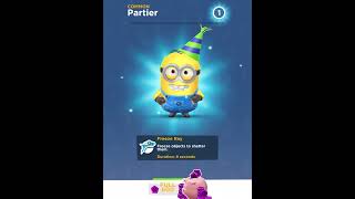 Minion Rush Unlocking PARTIER [upl. by Atsyrt]