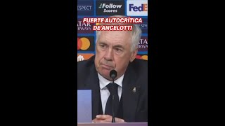 La GRAN AUTOCRÍTICA de ANCELOTTI tras la derrota en CHAMPIONS  LILLE 1  REAL MADRID 0 [upl. by Oinotnas969]