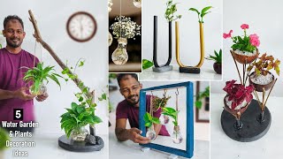 5 Indoor Water Garden amp Indoor Plants Decoration amp Display Ideas for Your Lovely HomeGREEN PLANTS [upl. by Hirz760]