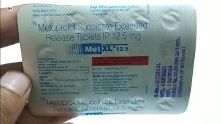 Met Xl 125 mg Tablet  Metoprolol Succinate Tablet  Met Xl 125mg Tablet Uses Benefit Dosage [upl. by Capriola]