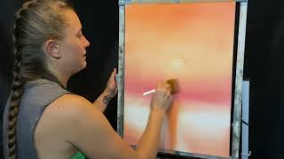 Oil Painting Tutorial 8 quotSundown Serenadequot by Kaylee Rakowski [upl. by Llertak]