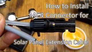 How To Assemble Crimp and Solder MC4 Connector To Make Solar Panel Extension Cable [upl. by Merta]