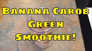 Banana Carob Nutribullet GREEN Breakfast SMOOTHIE Recipe  Tutorial [upl. by Anived]