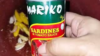 Ginisang Sardinas with Egg  Marians Vlog [upl. by Edora]