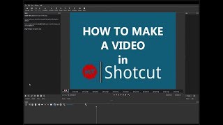 Shotcut 2 Minute Tutorial  Making a Basic Edit [upl. by Yerkovich]