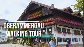 Spaziergang durch Oberammergau  Bayern HD Walking Video [upl. by Eleahcim]